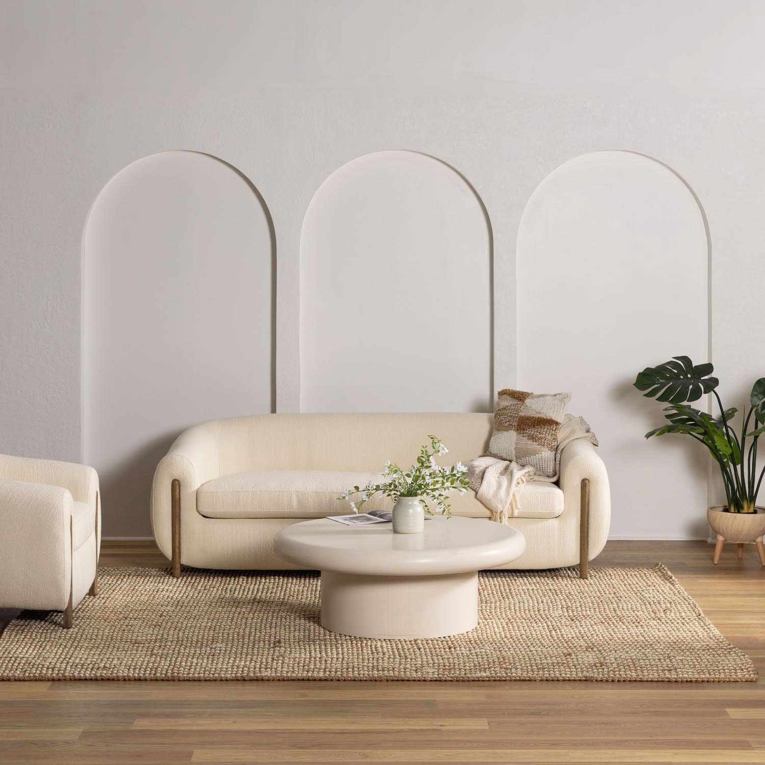 Ambel Tan Camel Jute Area Rug - Image 3