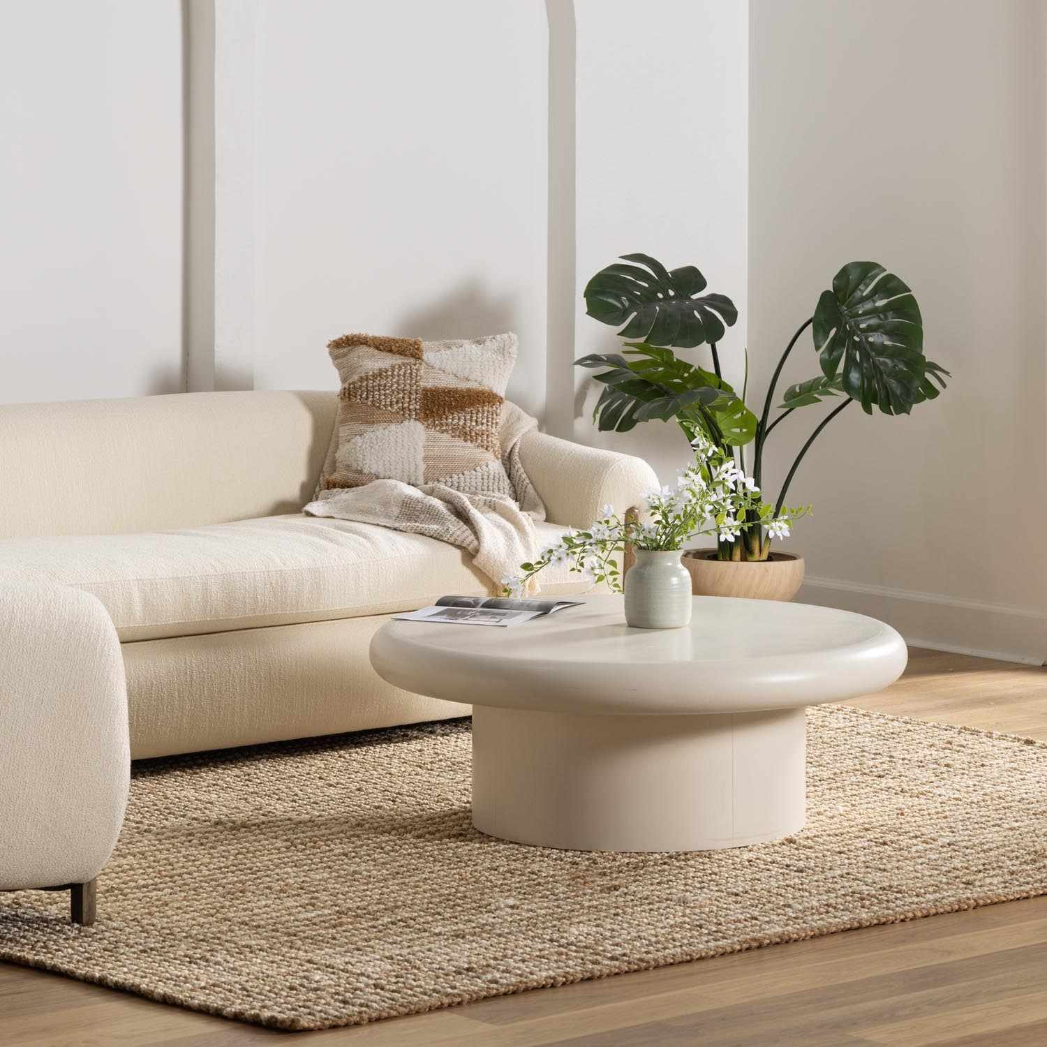 Ambel Tan Camel Jute Area Rug - Image 4