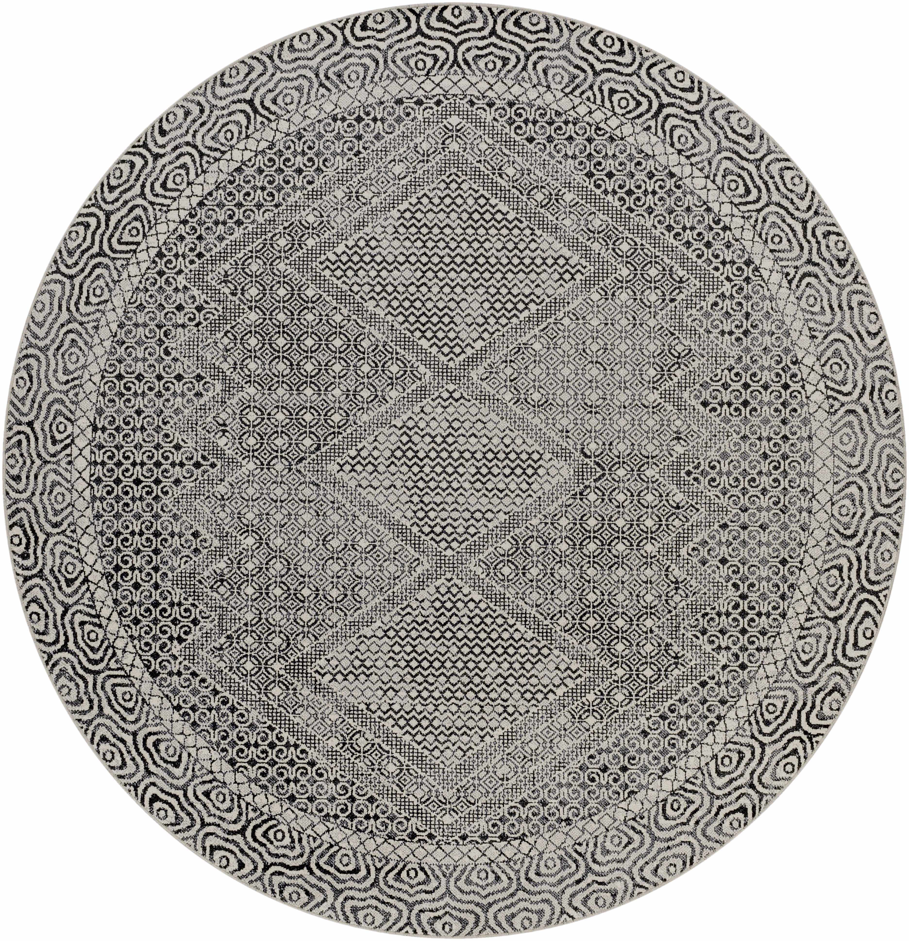 Coledale Black & White Washable Rug - Clearance - Image 13