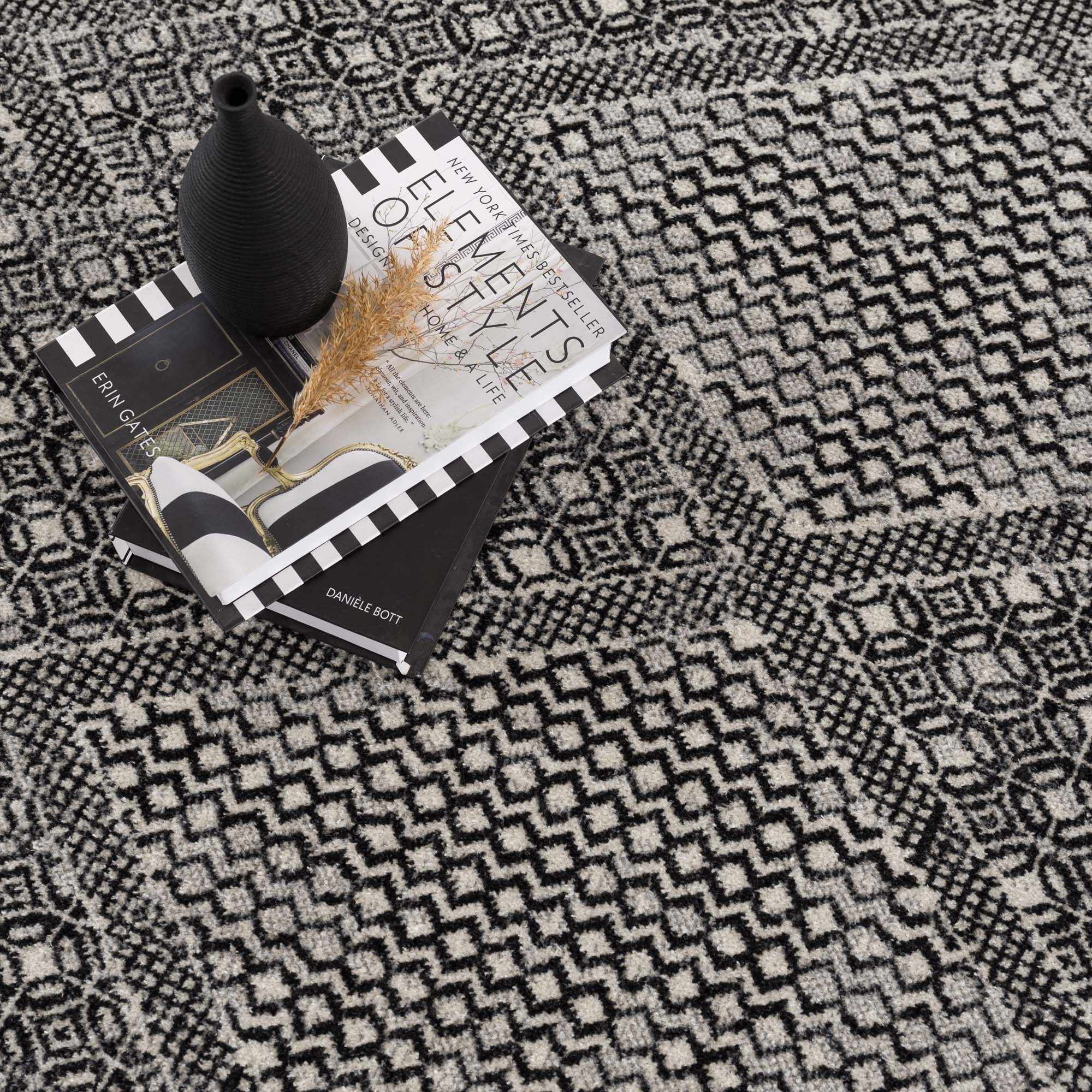 Coledale Black & White Washable Rug - Clearance - Image 20