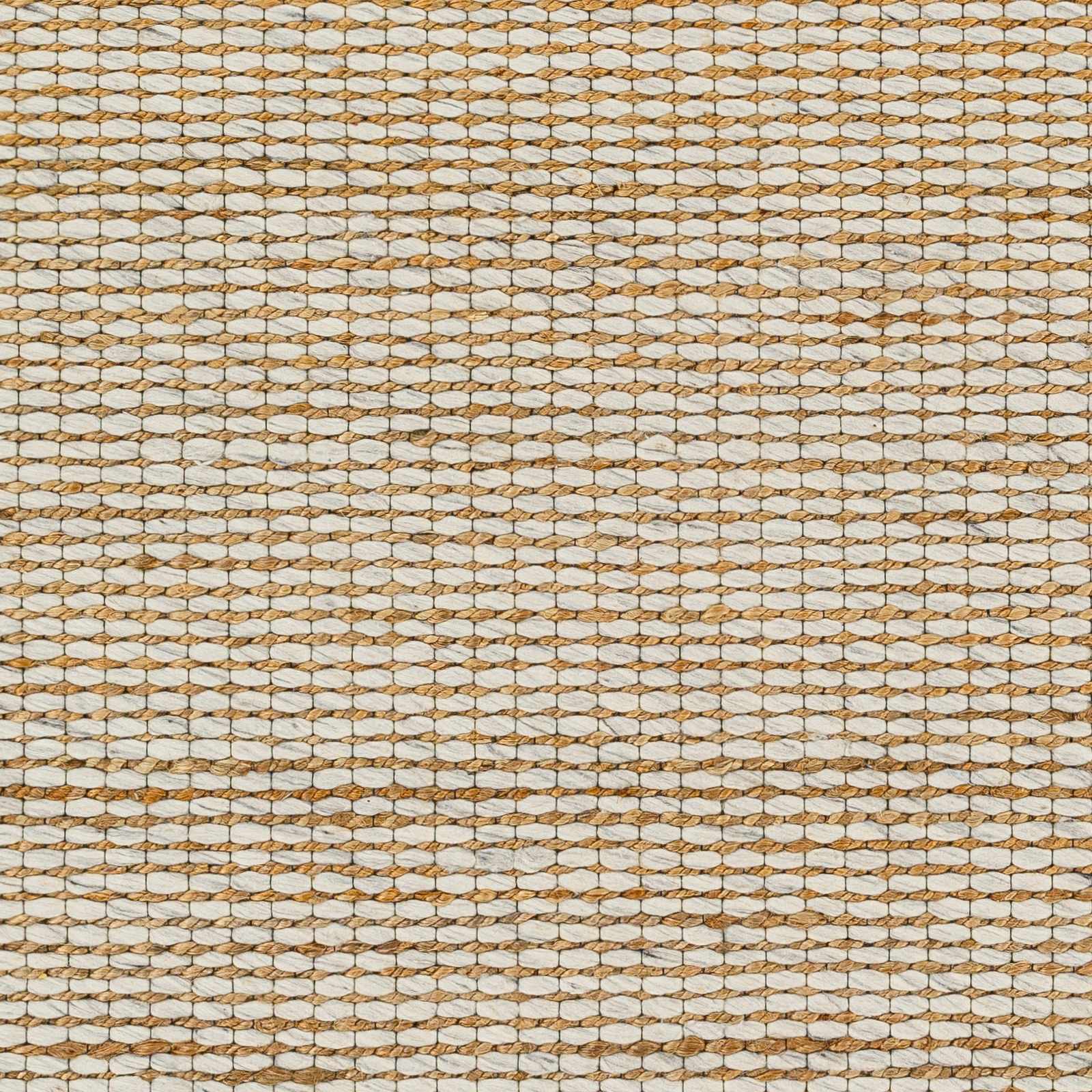 Riki Cream Jute-Wool Blend Rug - Image 6