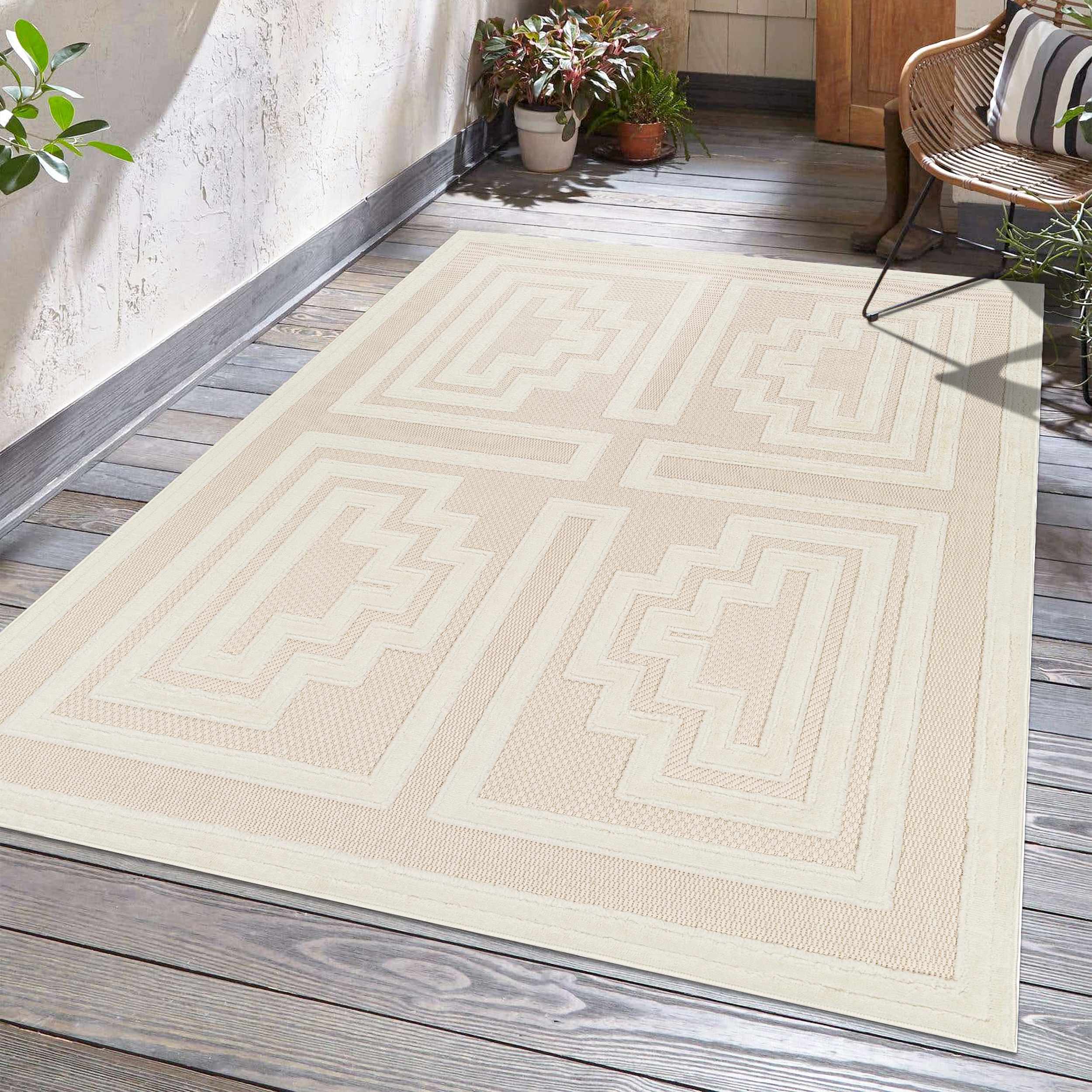 Yves Cream Outdoor Rug - Clearance - Image 6