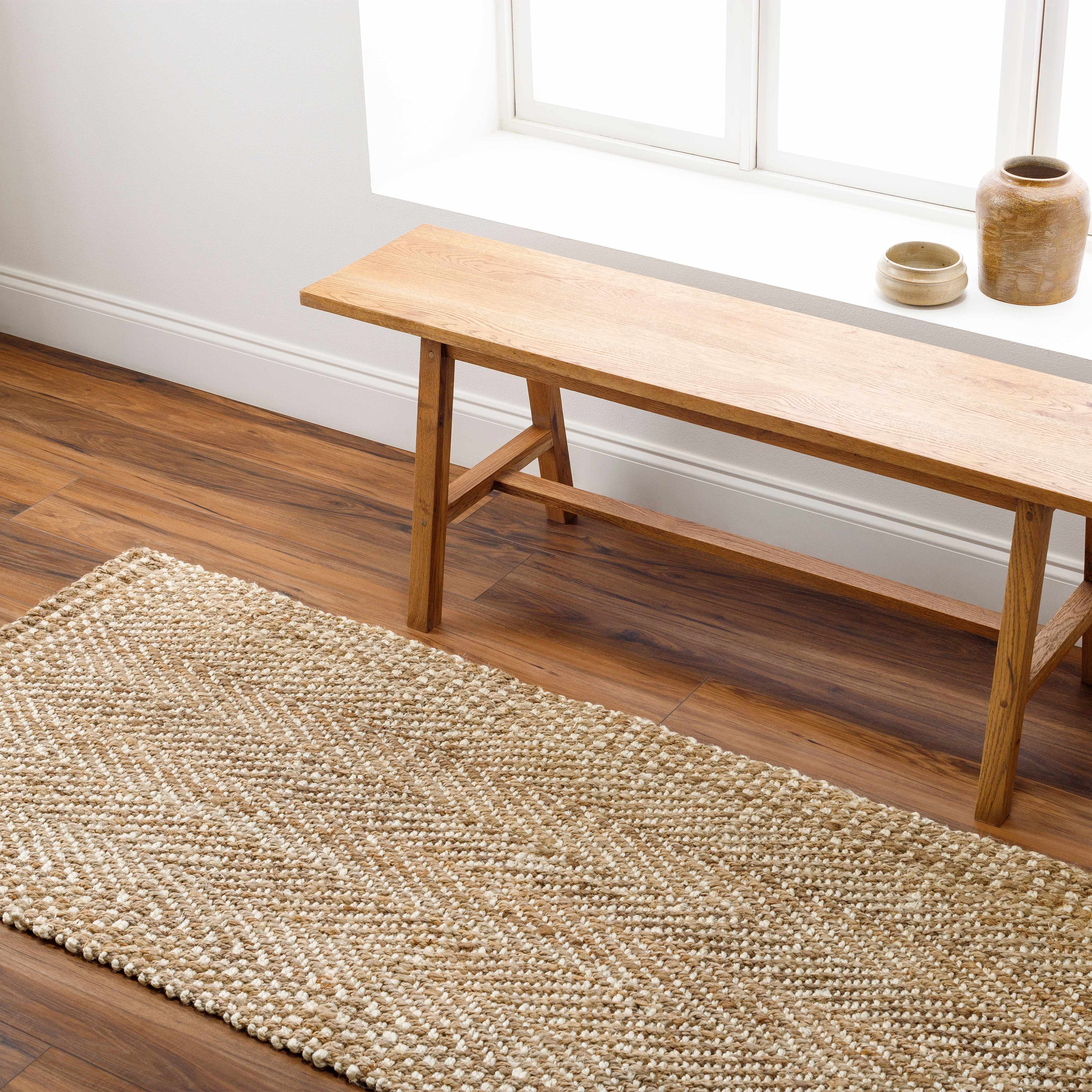 Dinah Natural Textured Jute Rug - Image 9