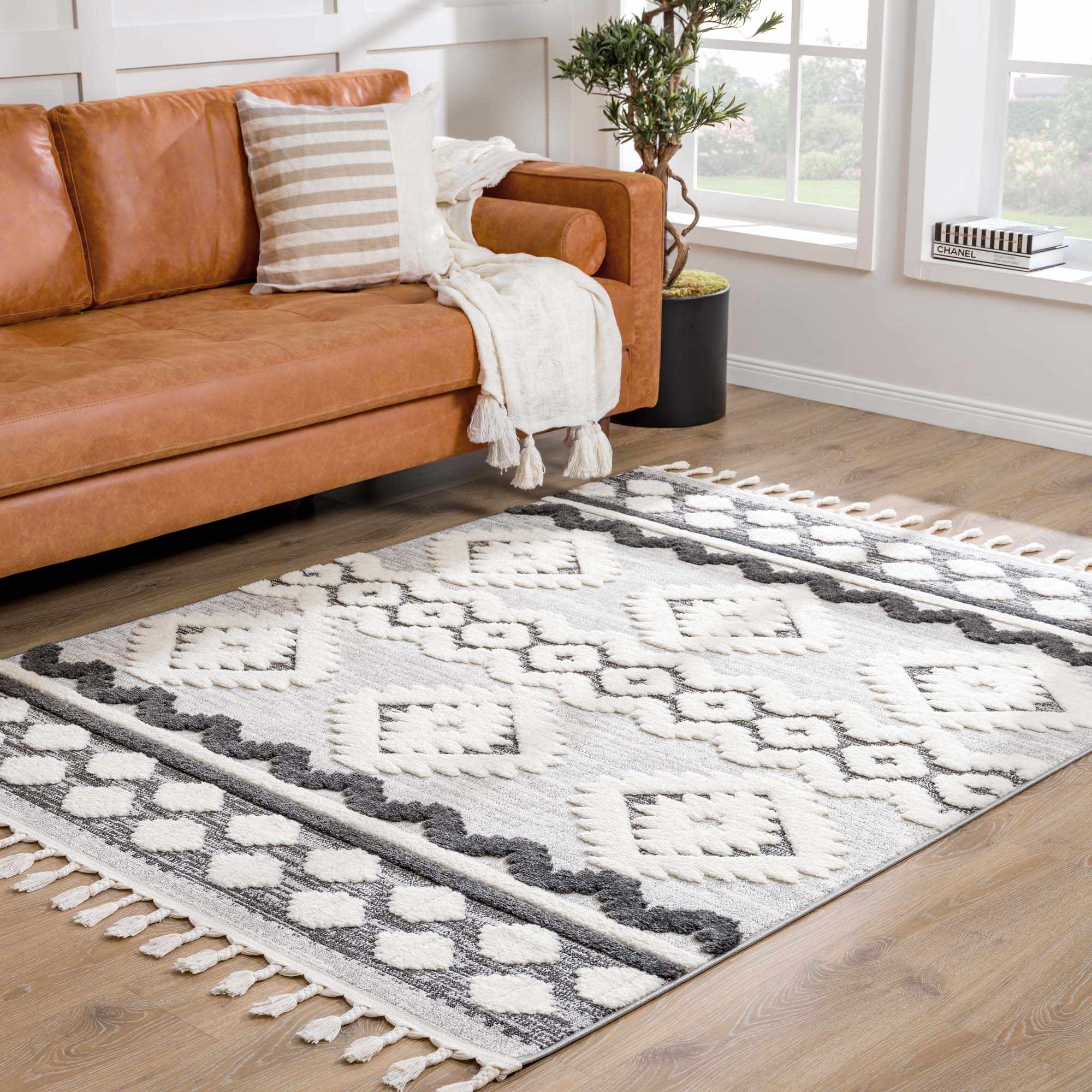 Dinganen High/Low Pile Area Rug - Clearance - Image 3