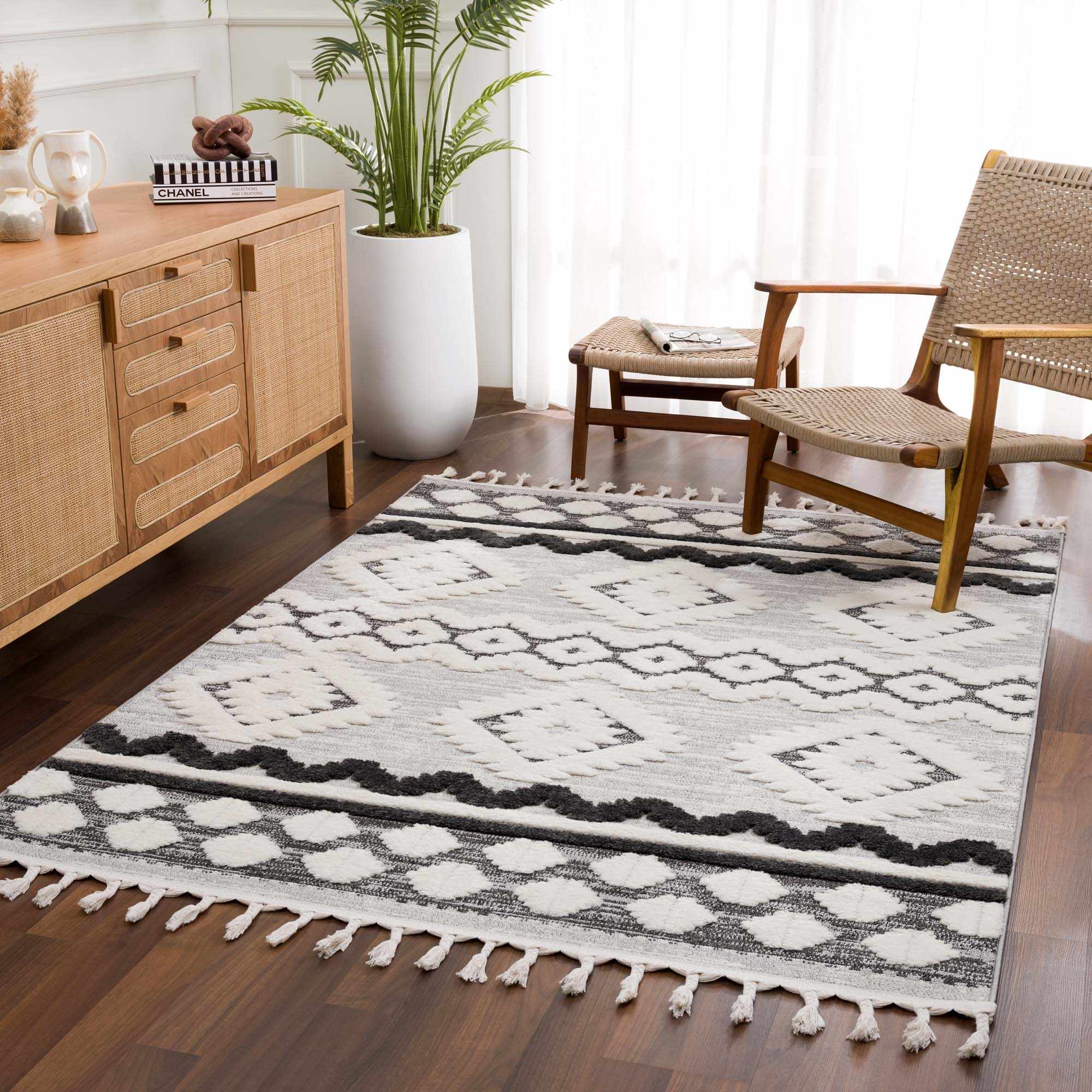 Dinganen High/Low Pile Area Rug - Clearance - Image 9