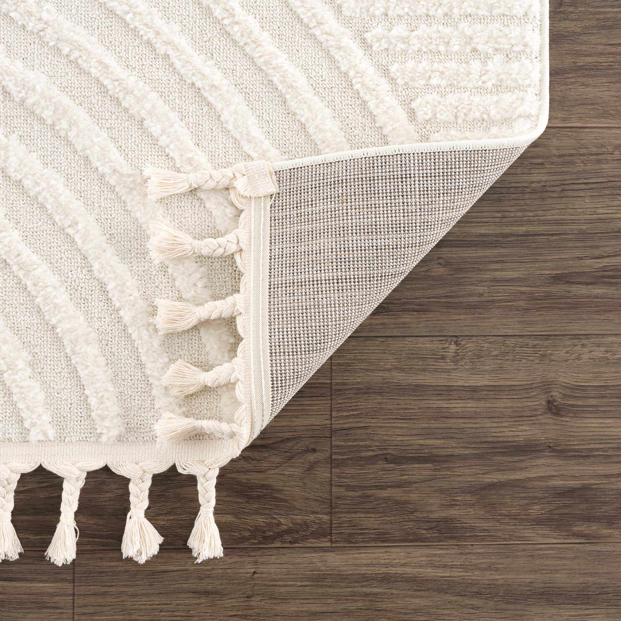 Guiling 3D Rainbow Area Rug with Tassels - Image 5