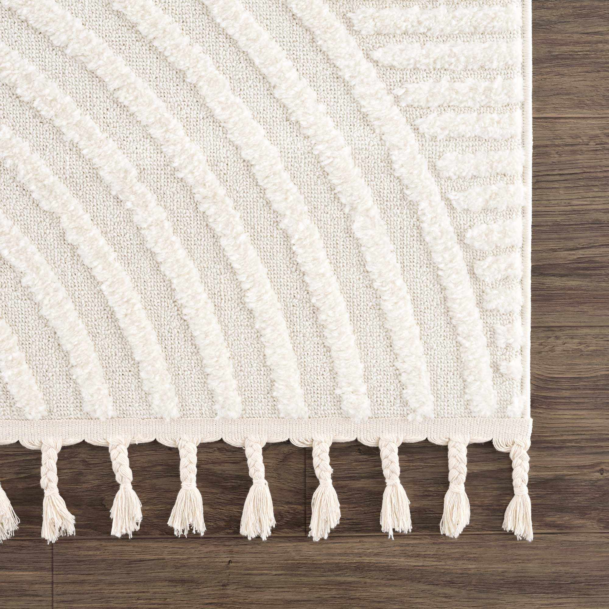 Guiling 3D Rainbow Area Rug with Tassels - Image 8