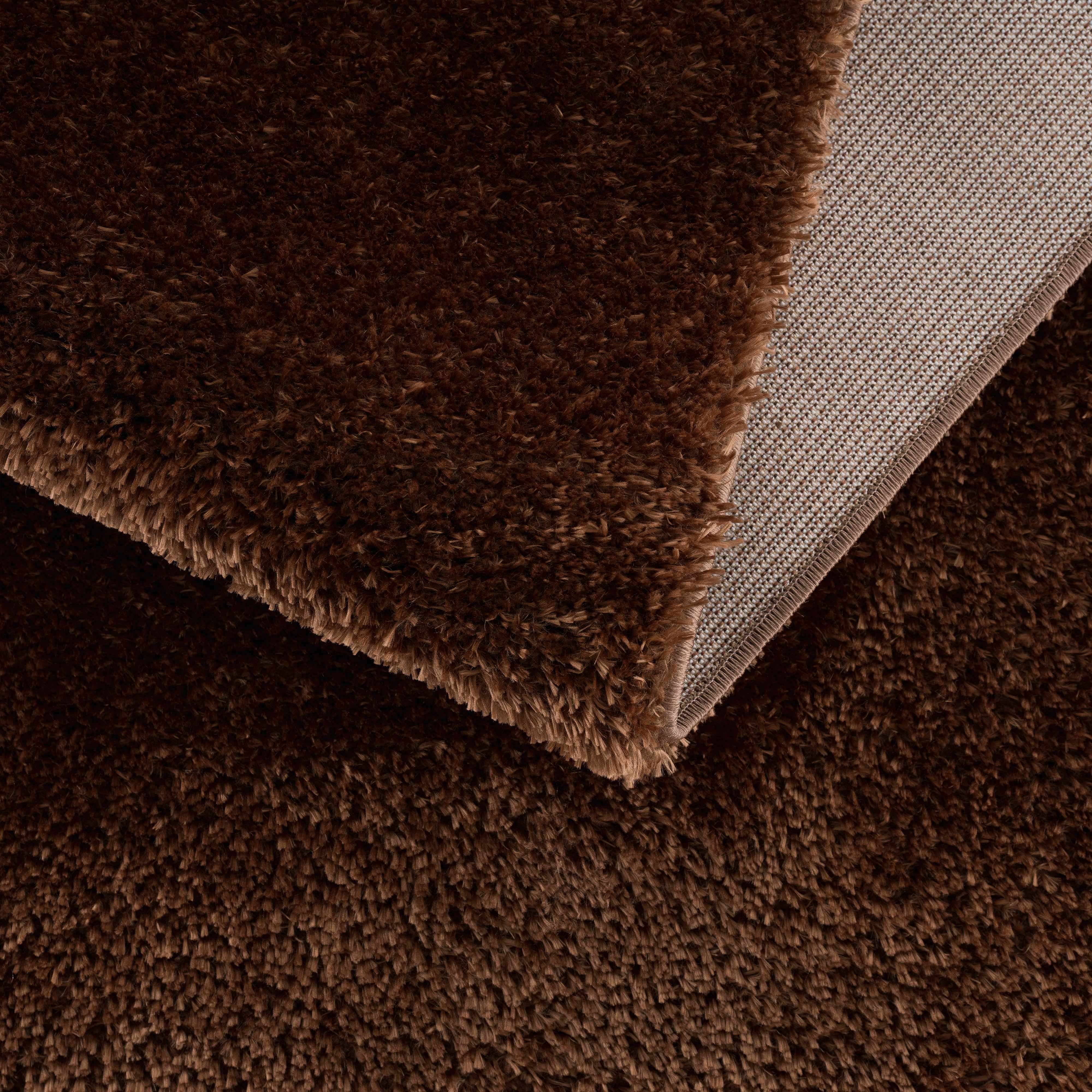 Heavenly Solid Brown Plush Rug - Clearance - Image 9
