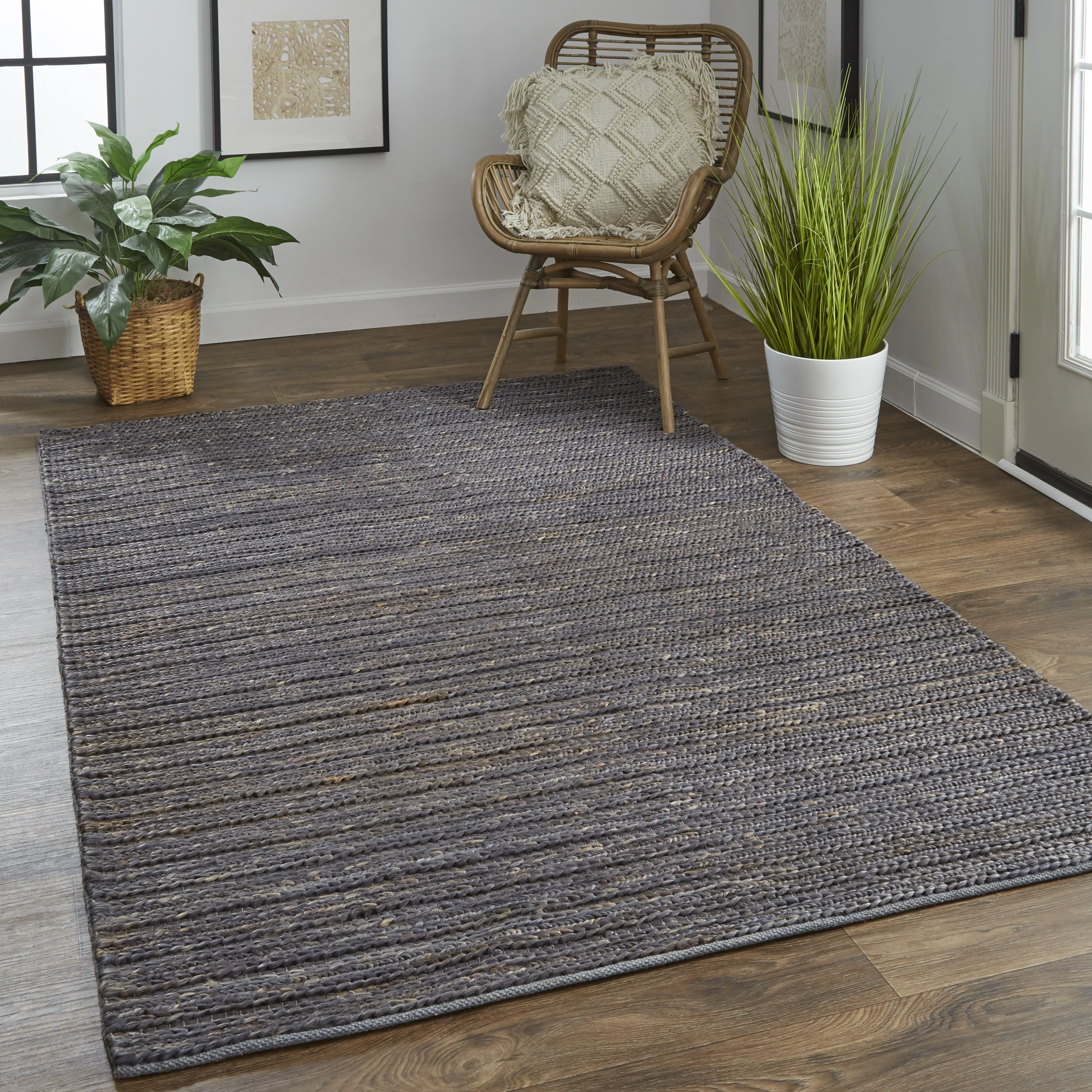 Feizy Kaelani Transitional Abstract - Brown/Blue/Taupe Area Rug - Clearance - Image 3