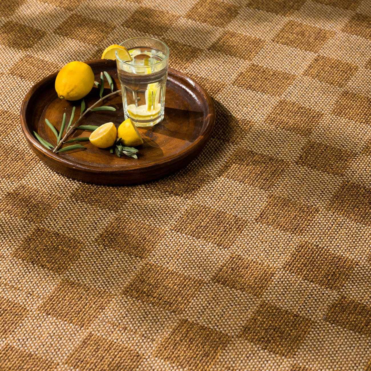Kuval Checkered Brown Rug - Image 16