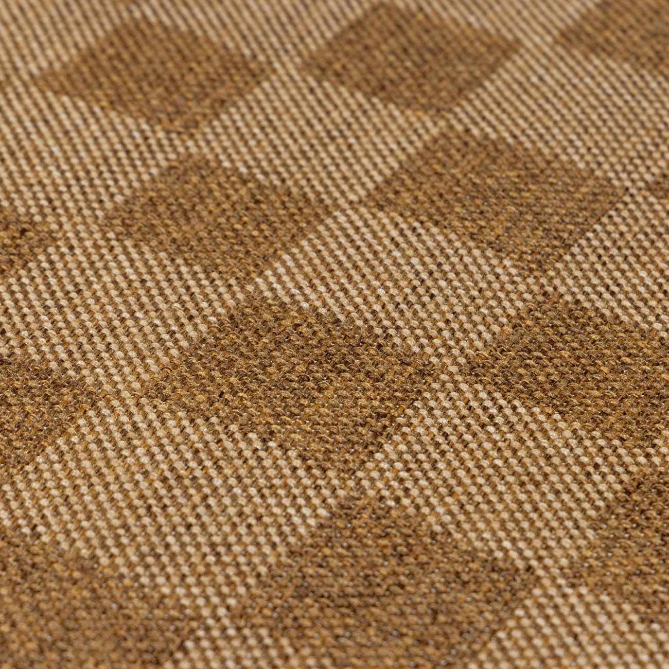 Kuval Checkered Brown Rug - Image 27