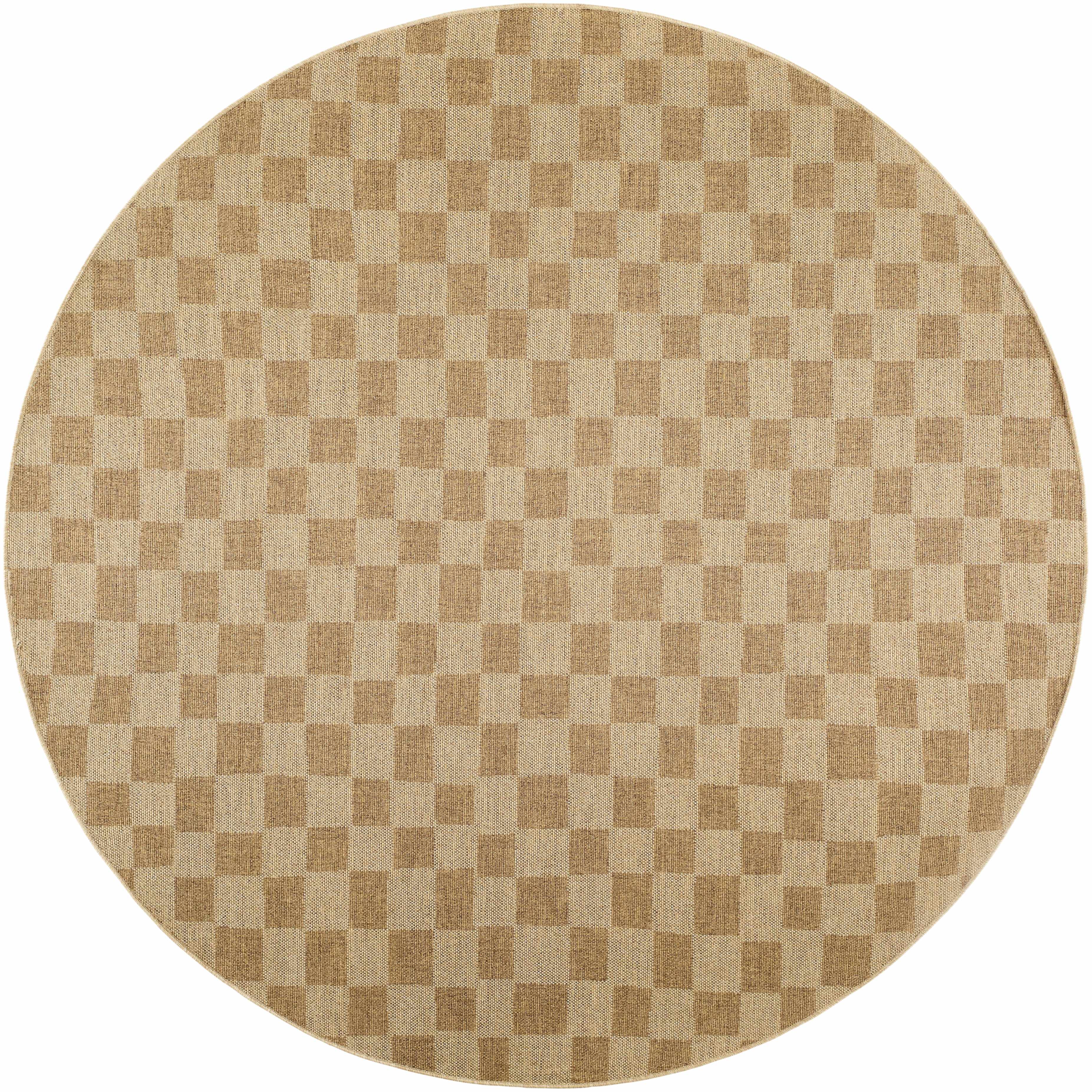 Kuval Checkered Brown Rug - Image 31
