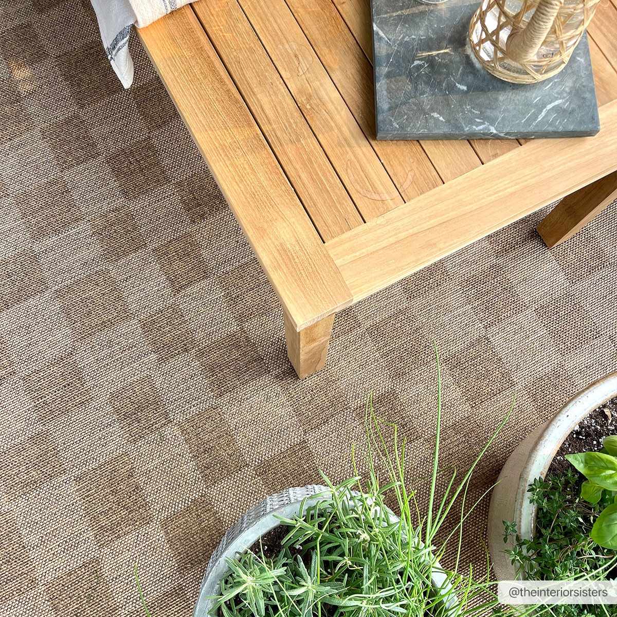 Kuval Checkered Brown Rug - Image 4