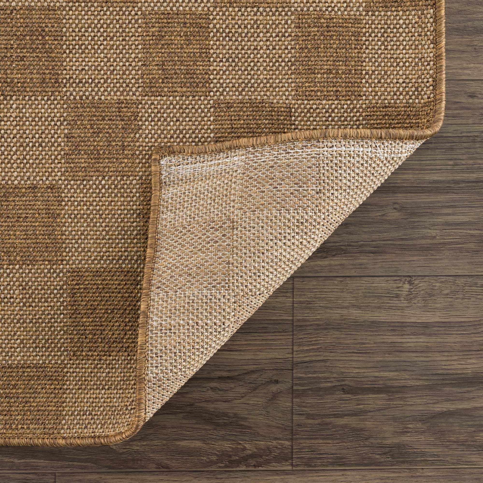 Kuval Checkered Brown Rug - Image 7