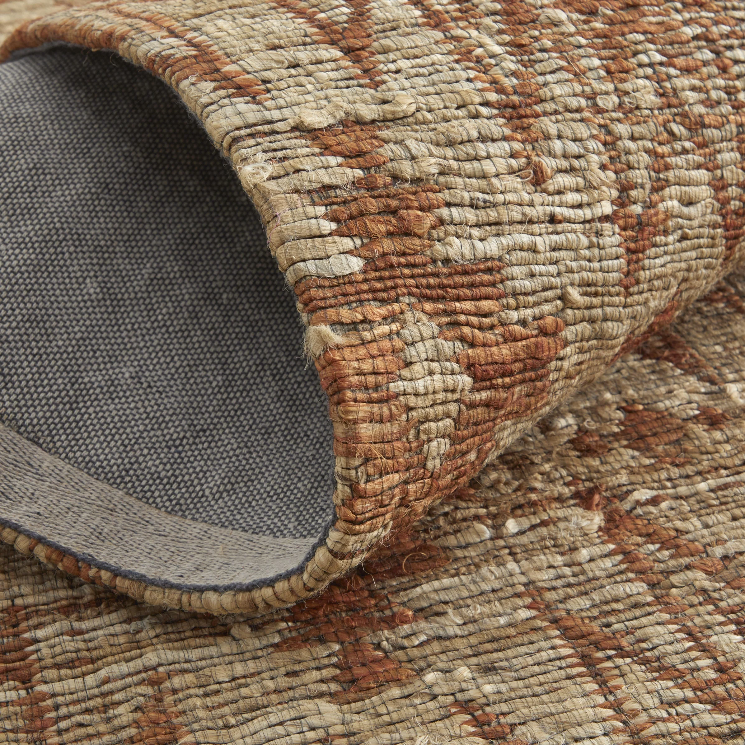 Feizy Lilliana Transitional Geometric - Orange/Ivory/Tan Area Rug - Clearance - Image 7