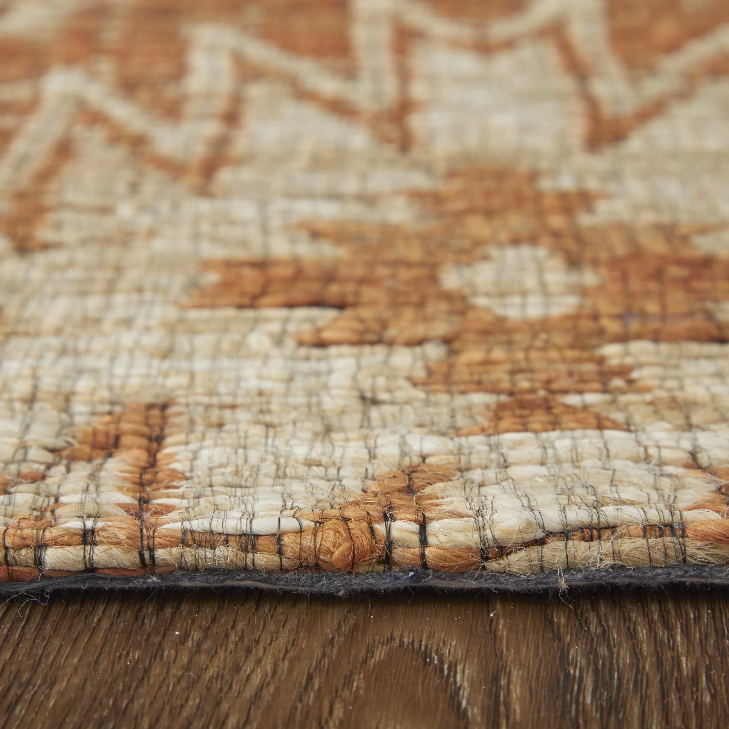 Feizy Lilliana Transitional Geometric - Orange/Ivory/Tan Area Rug - Clearance - Image 8