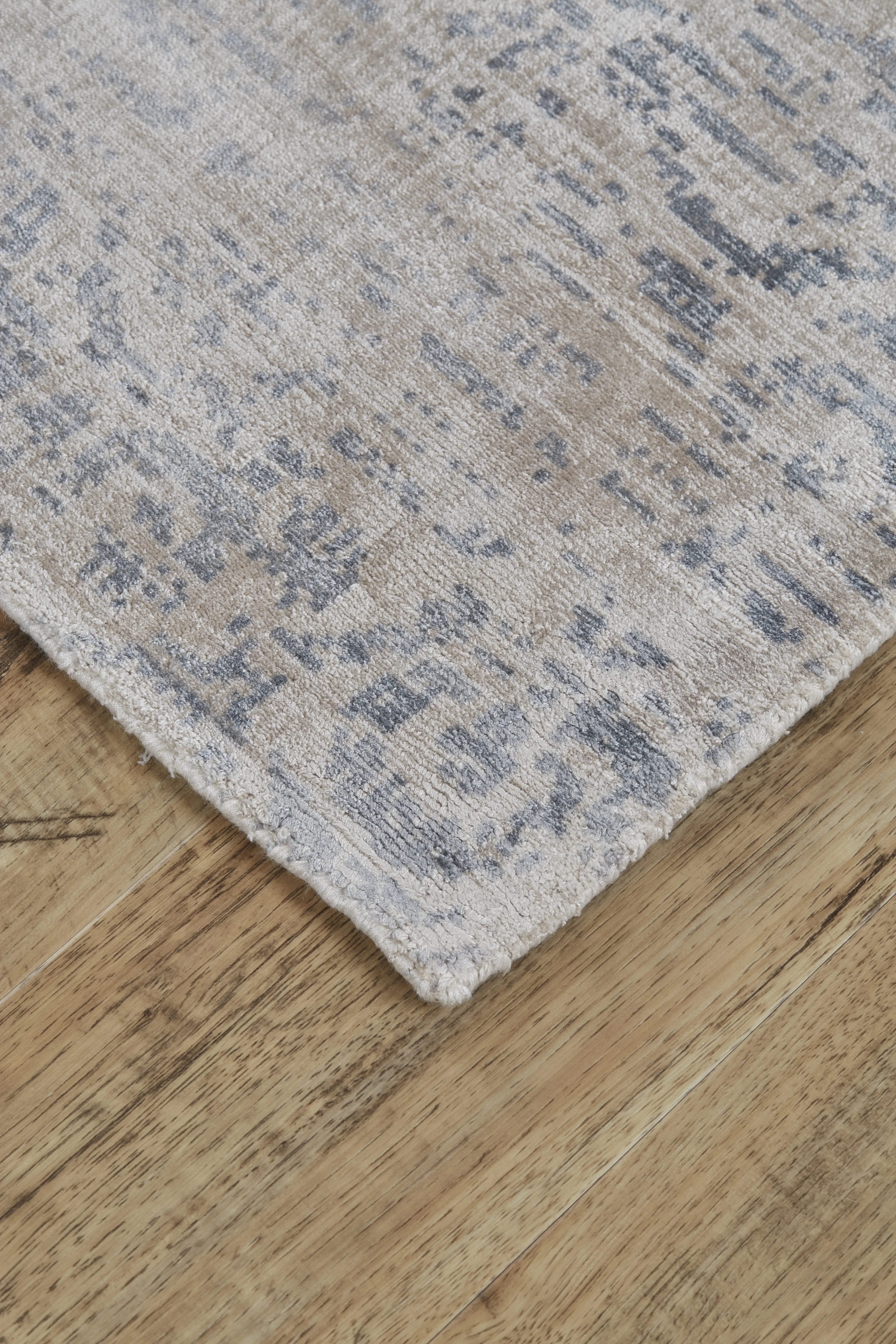 Feizy Nadia Transitional Distressed - Blue/Gray/Taupe Area Rug - Clearance - Image 3