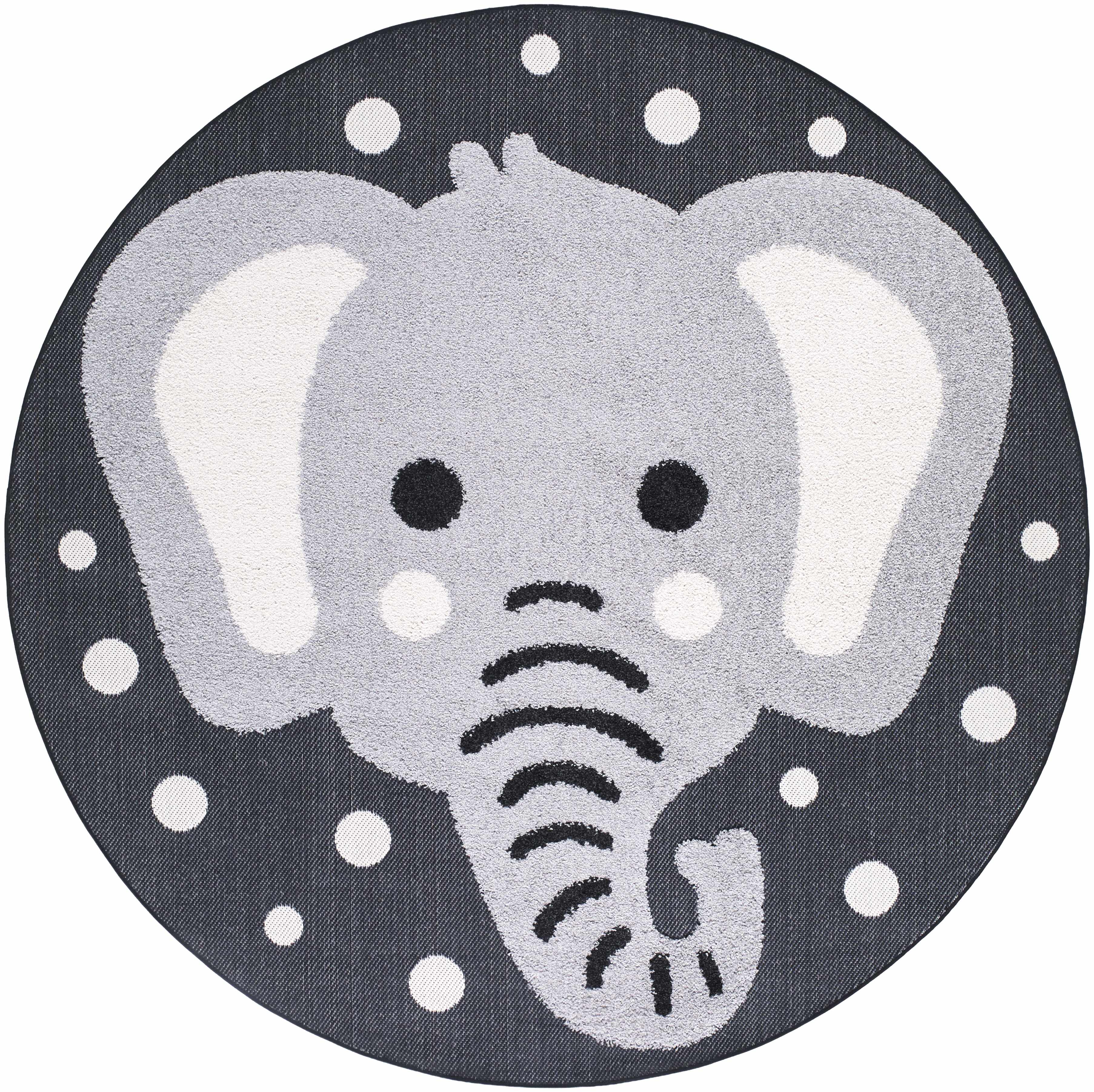 Kids Elephant Animal Print Nursery Area Rug - Clearance - Image 5