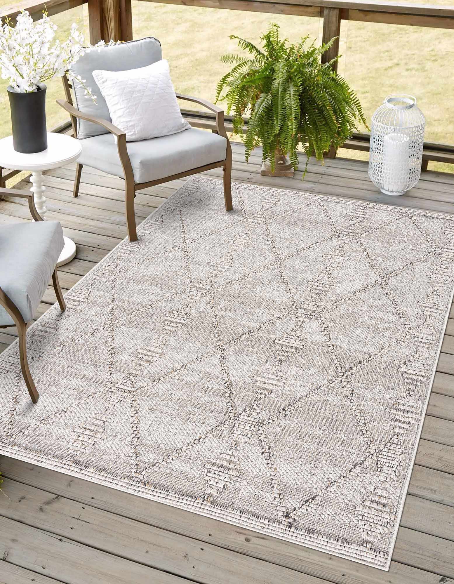 Nyla Bone Indoor & Outdoor Rug - 2x3 - Clearance - Image 5