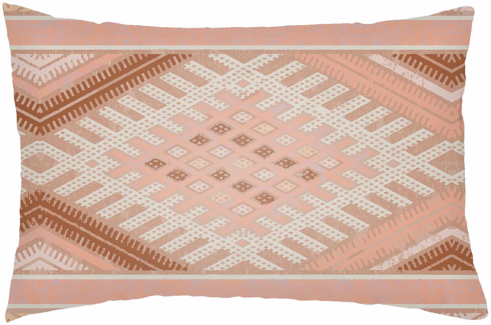 Pandan Geometric Aztec Throw Pillow - Image 4