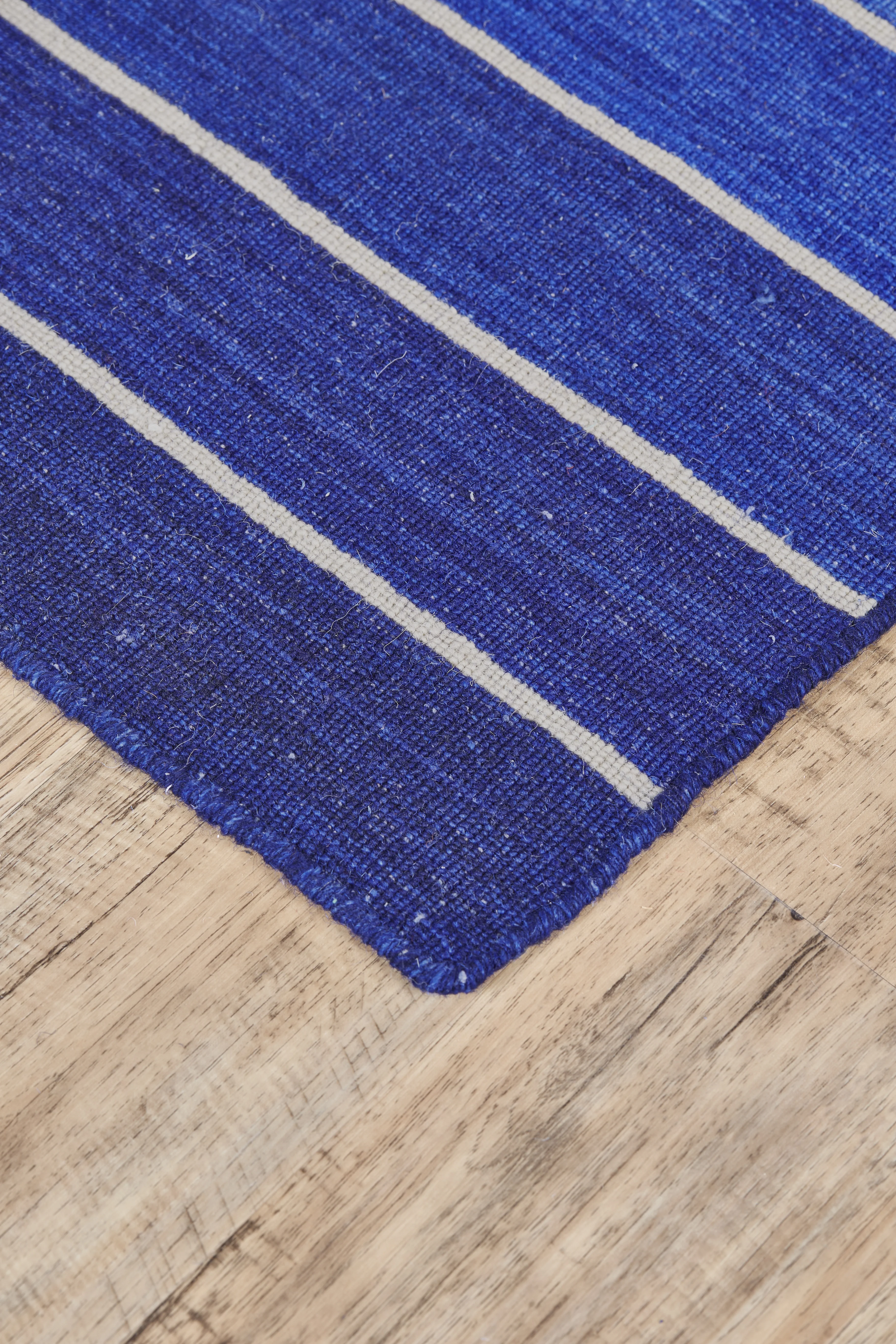 Feizy Santino Transitional Stripes - Blue Area Rug - Clearance - Image 3