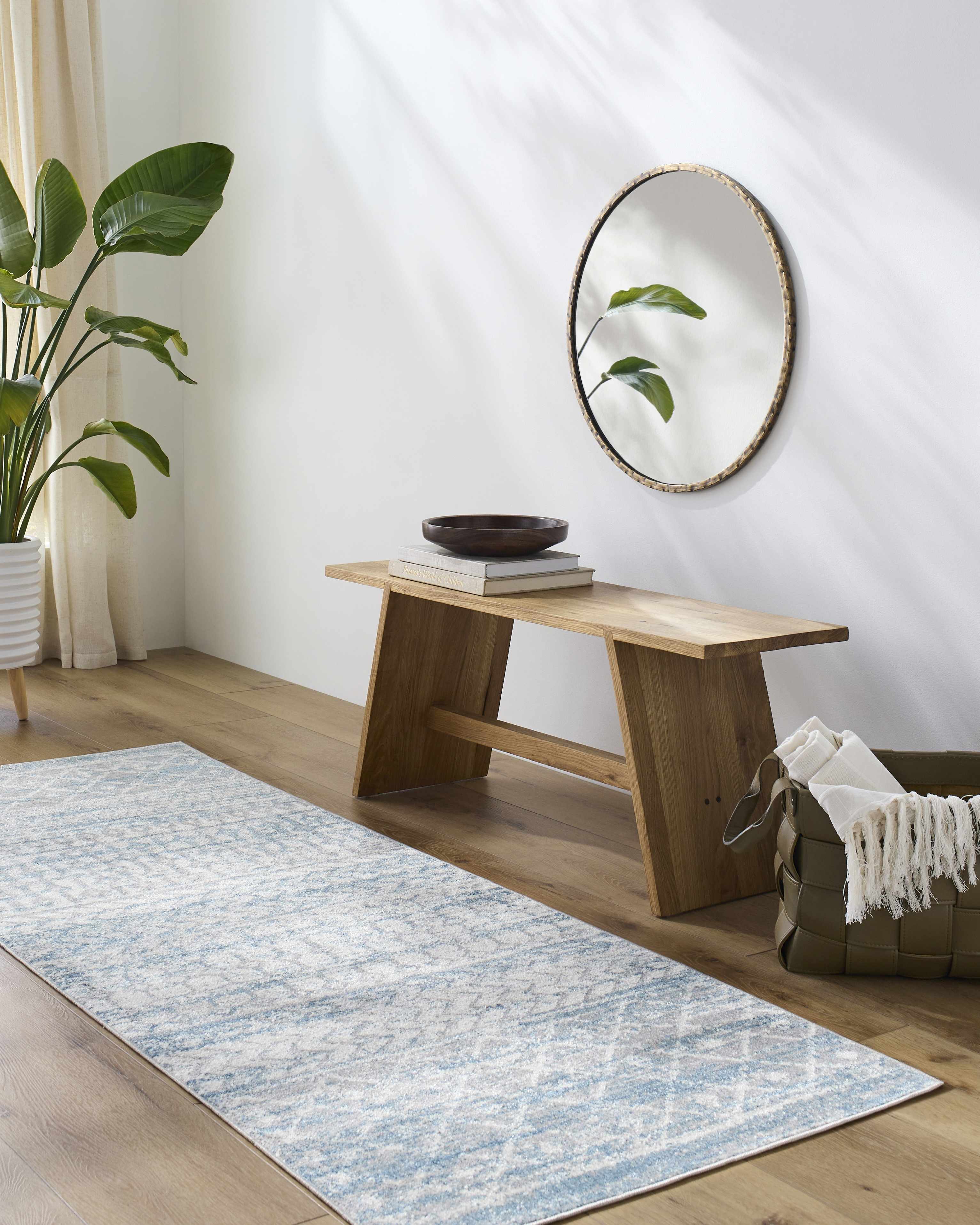 Tambac Blue Washable Area Rug - Clearance - Image 11