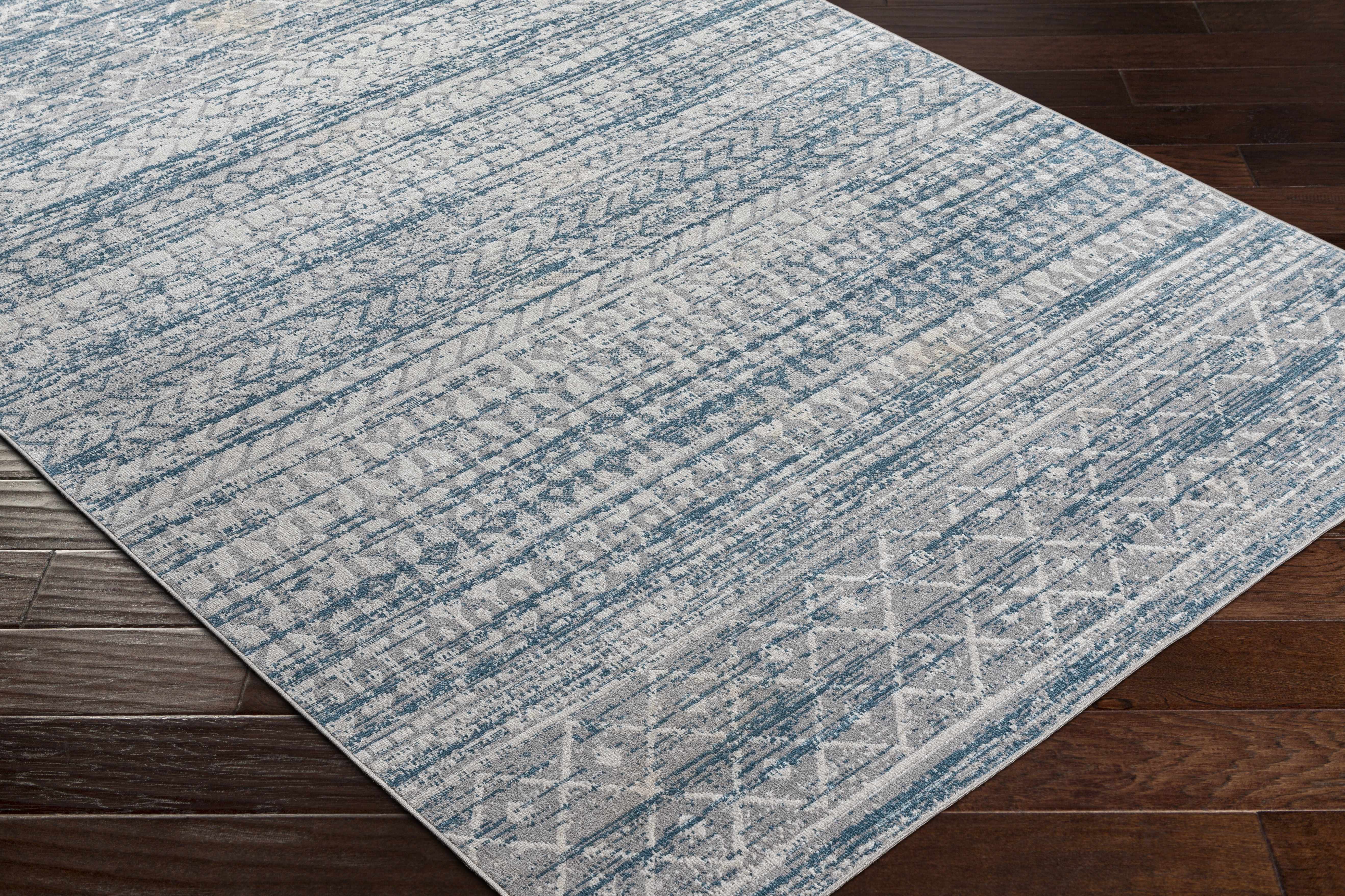 Tambac Blue Washable Area Rug - Clearance - Image 5