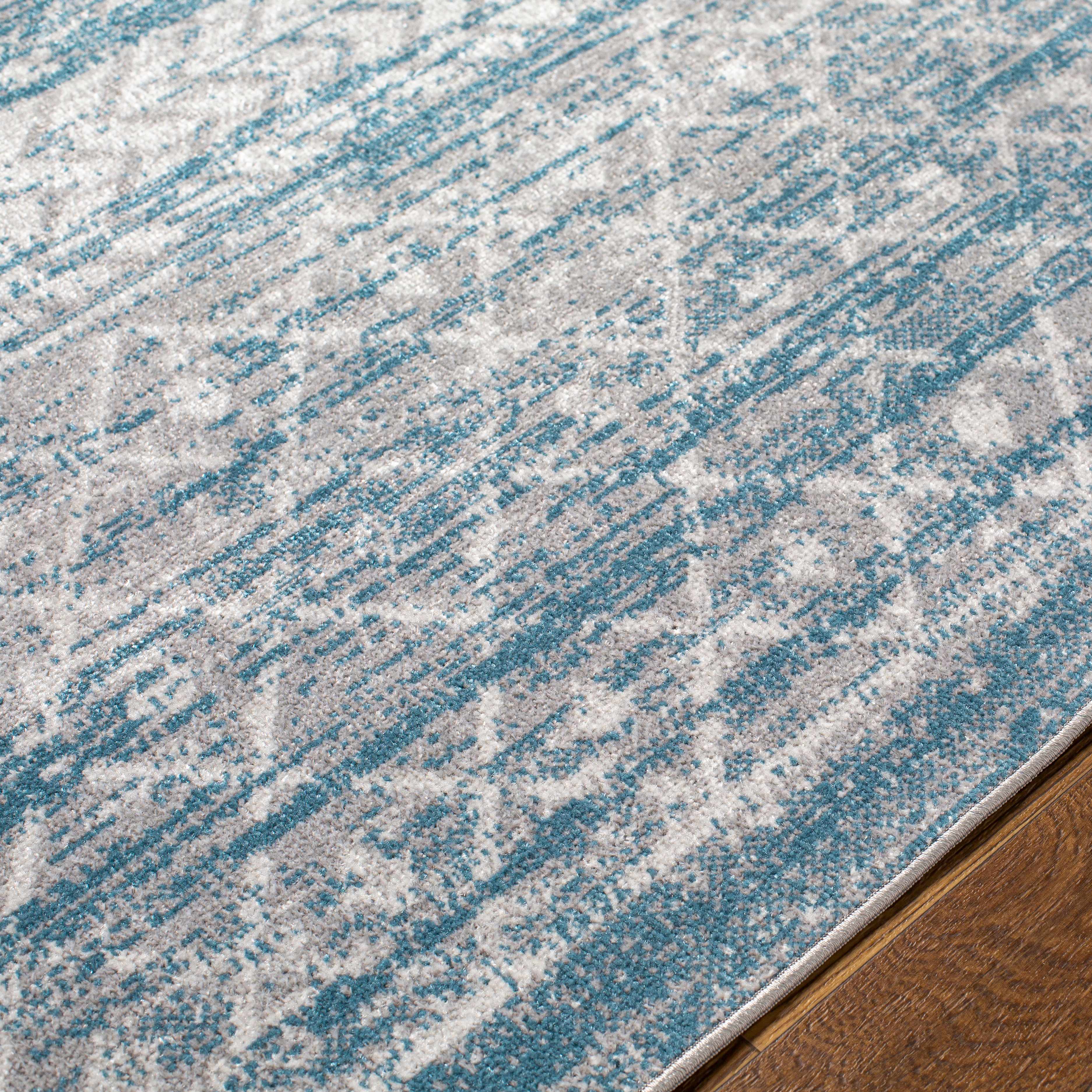 Tambac Blue Washable Area Rug - Clearance - Image 8