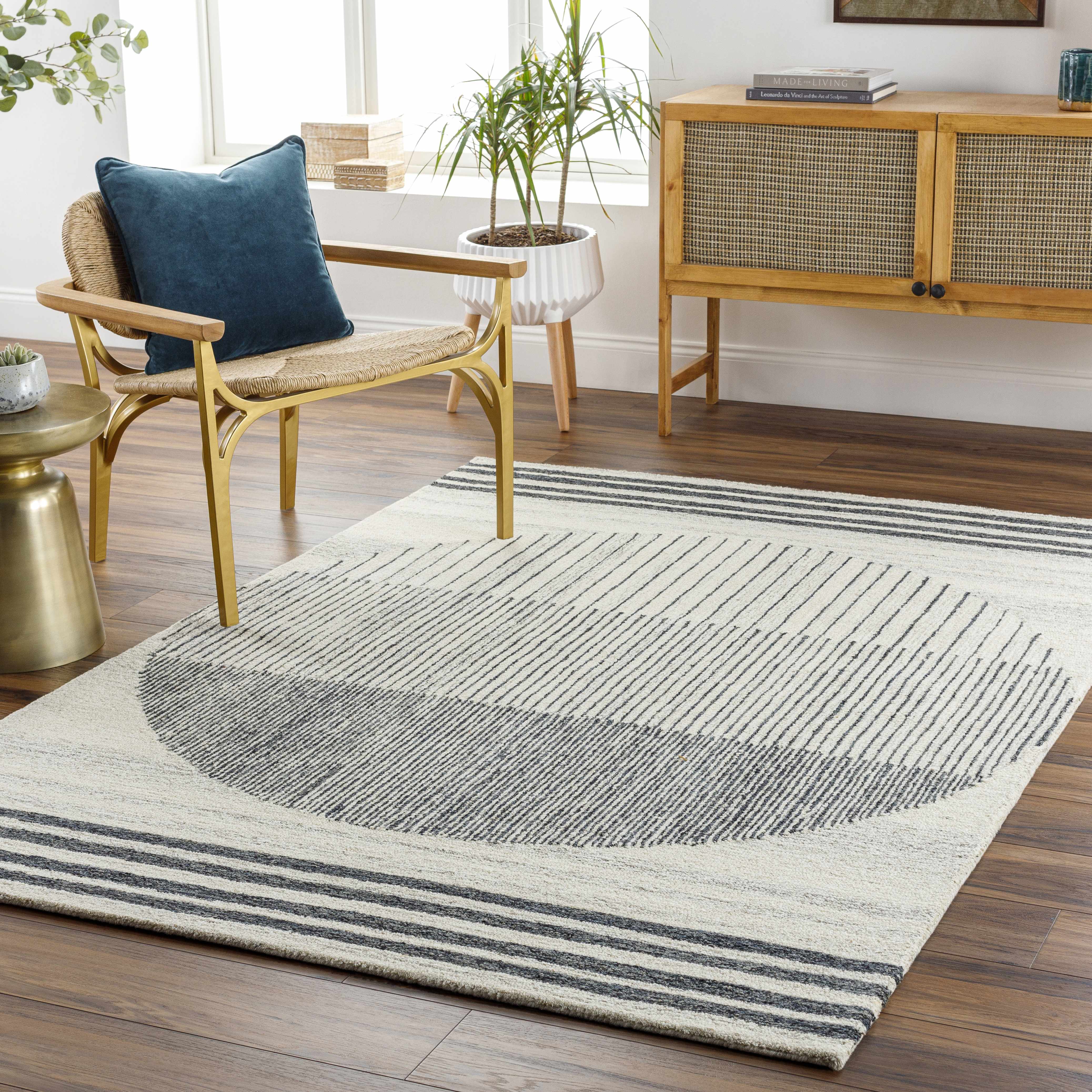Turgut Modern Wool Rug - Image 9