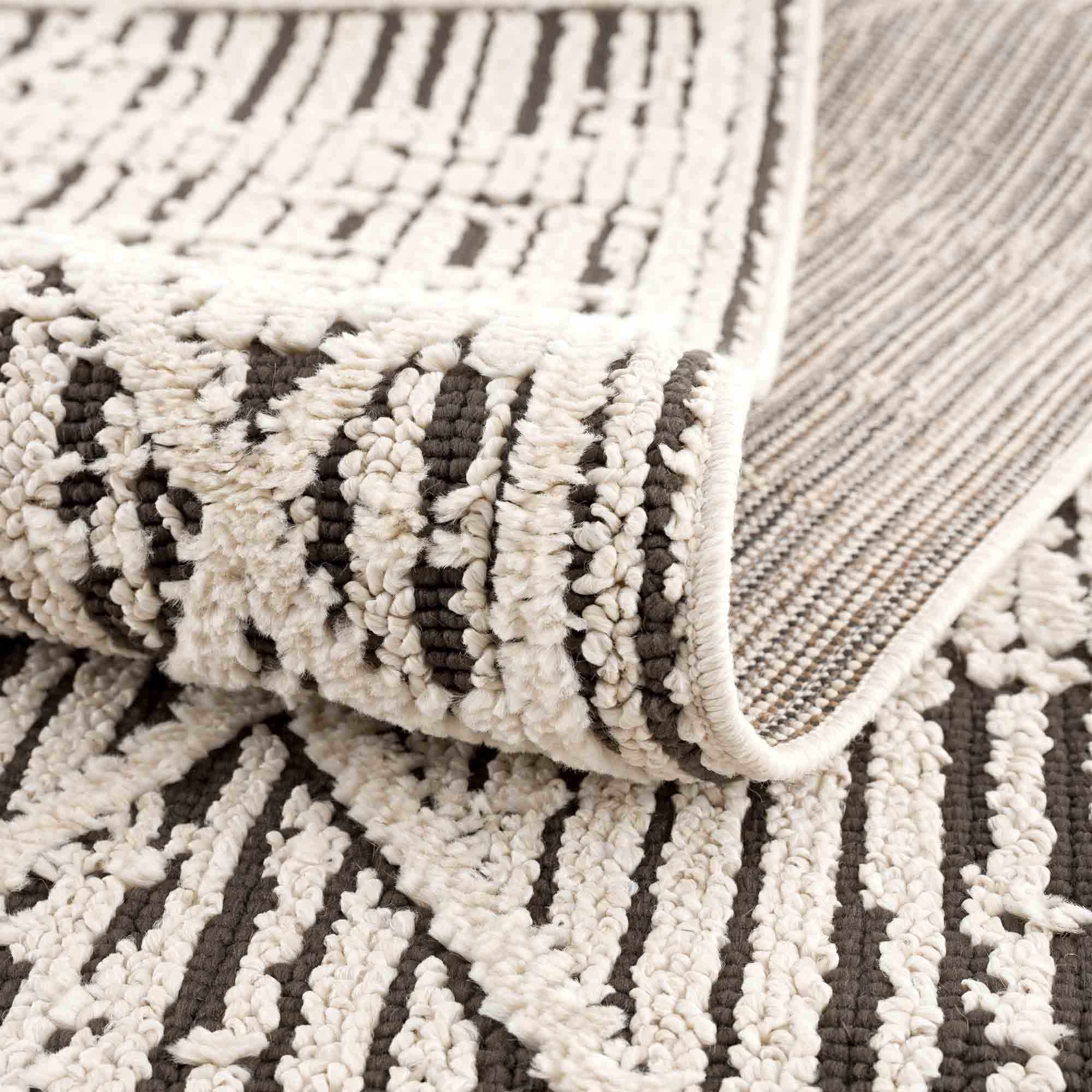Umay Textured Beige Rug - Clearance - Image 10