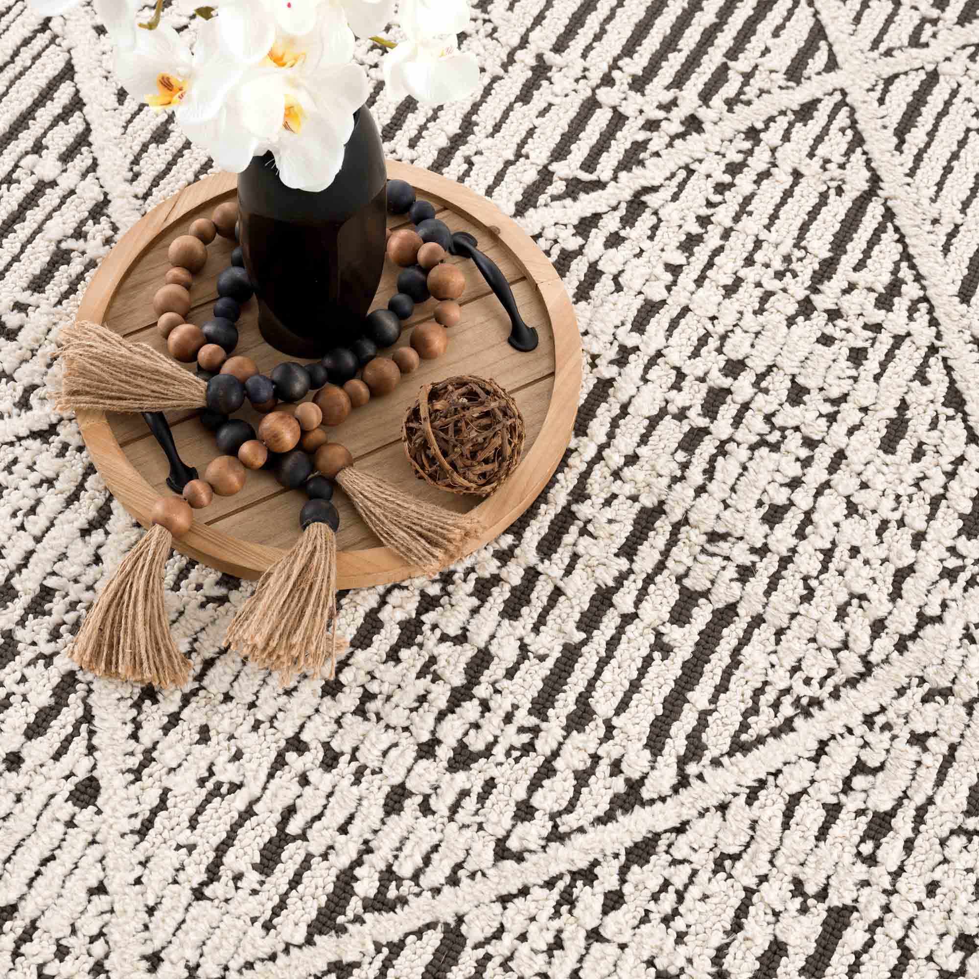 Umay Textured Beige Rug - Clearance - Image 16