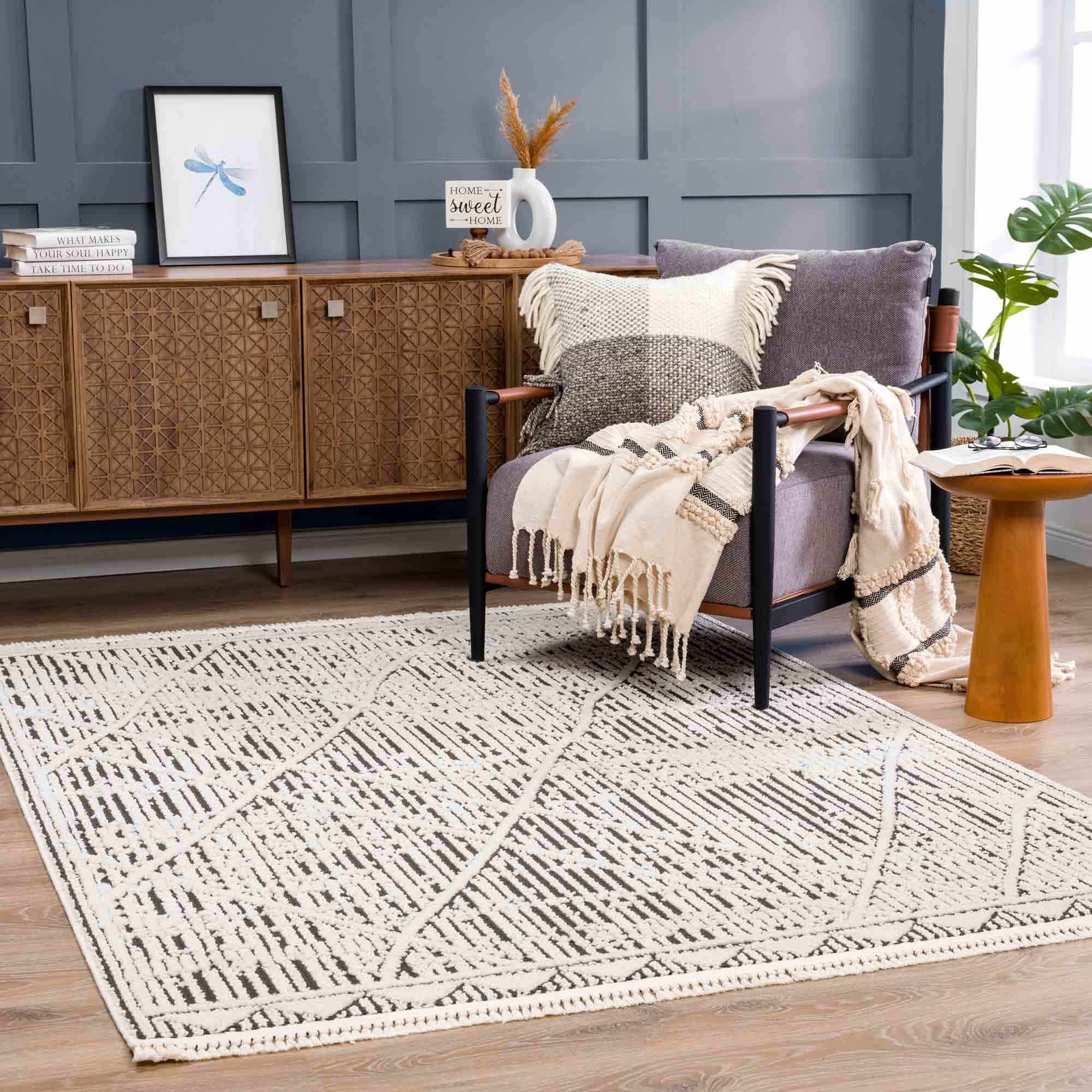 Umay Textured Beige Rug - Clearance - Image 19