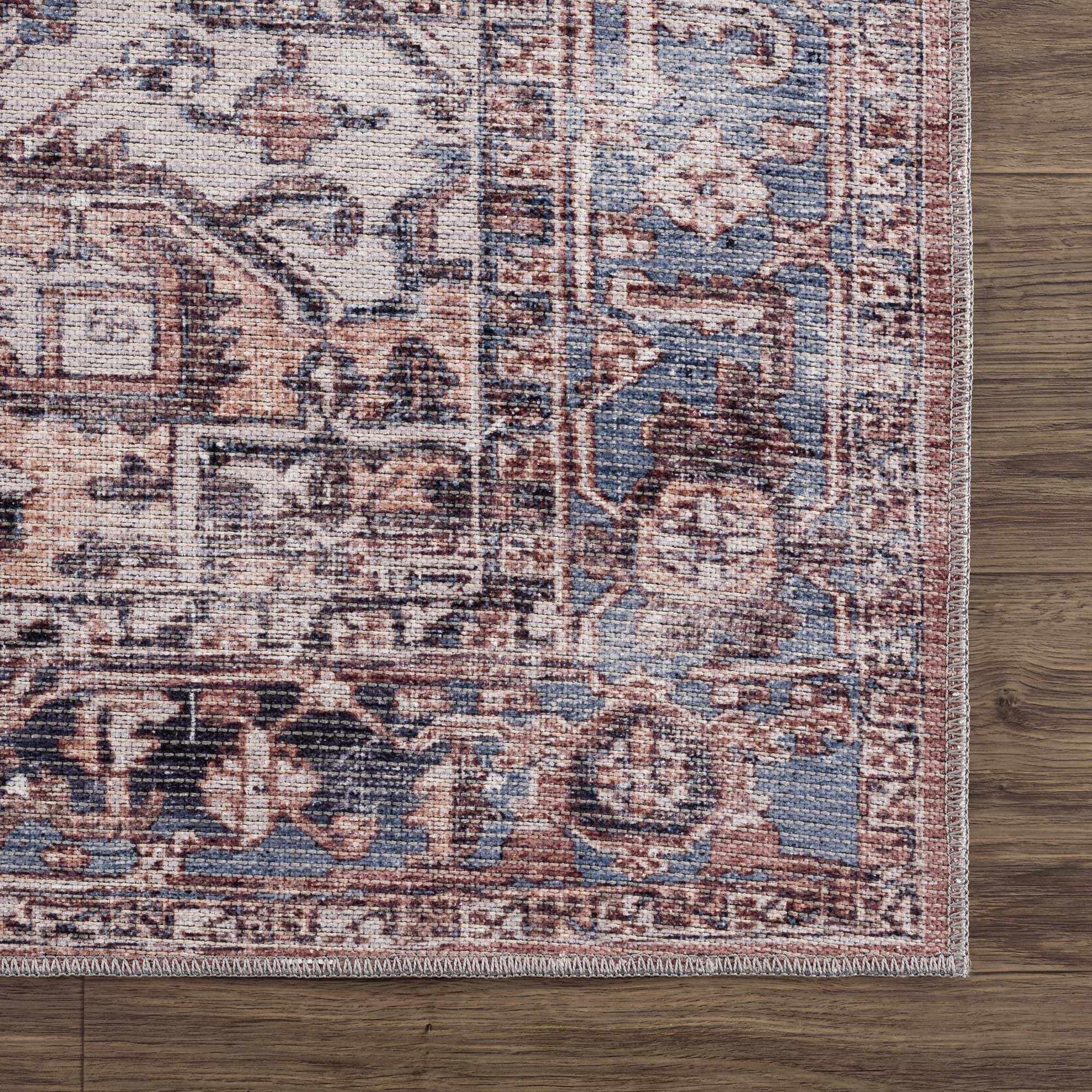 Viho Vintage Flat Pile Washable Rug - Clearance - Image 10
