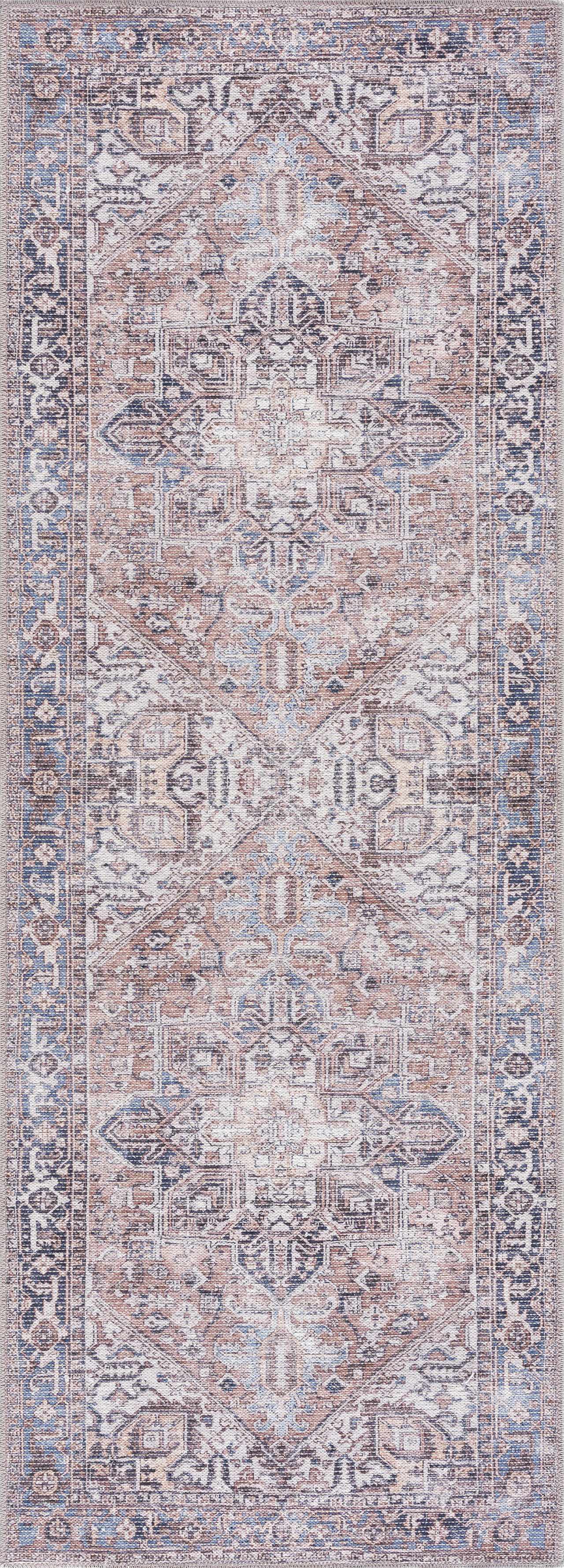 Viho Vintage Flat Pile Washable Rug - Clearance - Image 3