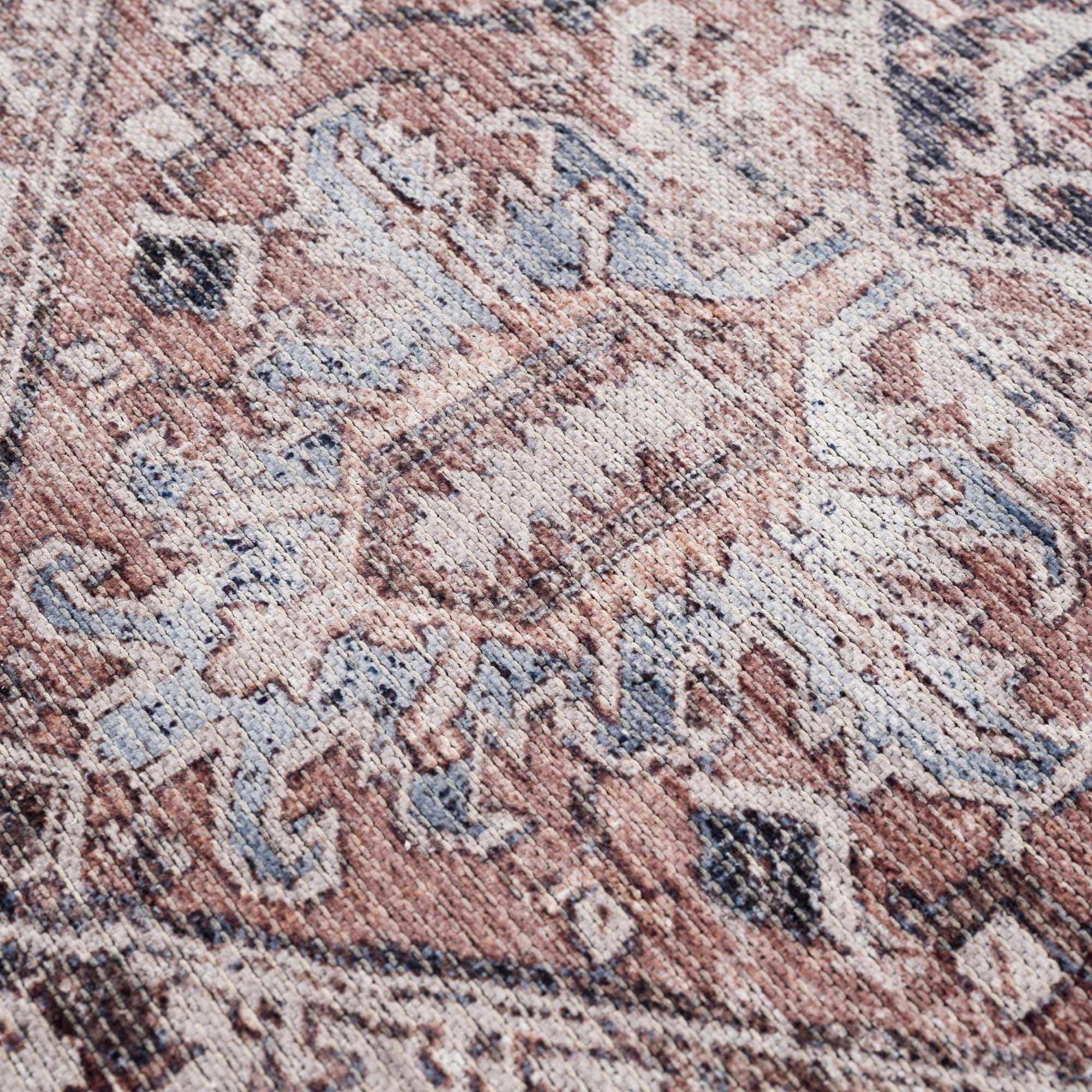 Viho Vintage Flat Pile Washable Rug - Clearance - Image 4