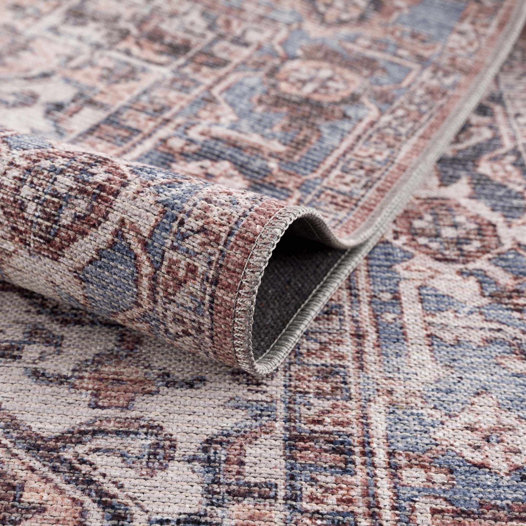 Viho Vintage Flat Pile Washable Rug - Clearance - Image 6